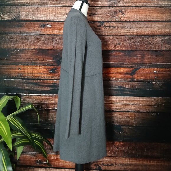 NWOT Abound Sweater Dress S Super Soft Gray Flared Sleeve Shift Oversized - Picture 5 of 9
